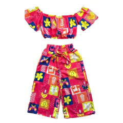 Imagem do Conjunto Pantacourt Rosa Borboleta tam 4