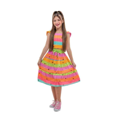 Conjunto Barbara Colorido Coração - Kimimo Kids