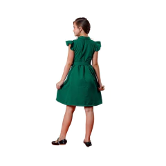 Vestido infantil Midi modelo may verde - Kimimo Kids