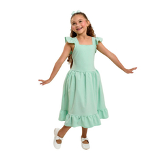 Vestido luma liso verde agua