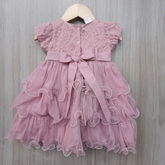 Vestido Luxo Infantil Rosê - comprar online