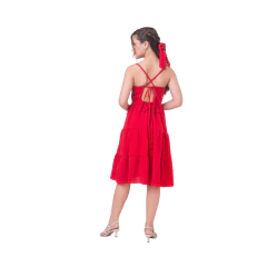 Vestido infantil Midi modelo lu vermelho - comprar online