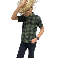 Camisa Infantil Xadrez Viscolino festa junina diversas cores - loja online