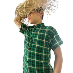 Camisa Infantil Xadrez Viscolino festa junina diversas cores na internet
