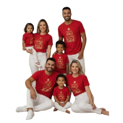 Monte seu Kit blusa Nossa Família deseja um Feliz Natal cada - comprar online
