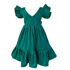 Imagem do Vestido Natalino Infantil Verde Elegante