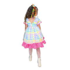 Vestido Festa junina caipira princesa tule vermelho - comprar online