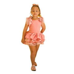 Imagem do Kit Vestido Mãe e filha Rosê Luxinho