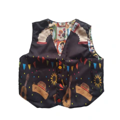 Colete Caipira Festa Junina Estampado 1 a 12 anos - comprar online