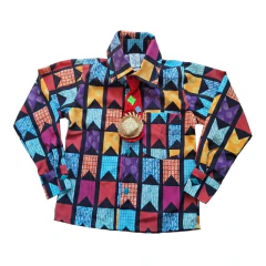 Camisa Manga Longa estampa bandeirinhas coloridas - comprar online
