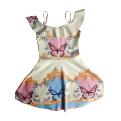 Vestido Trapézio com alça borboleta - loja online