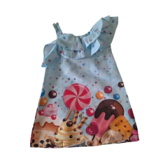 Vestido Trapézio babadinho doceria - Kimimo Kids