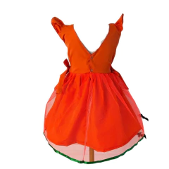 Imagem do Vestido Laranja Halloween Abóbora
