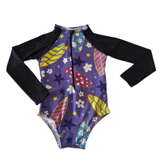 Maiô infantil diversas estampas com UV e zíper - loja online
