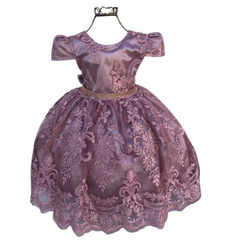 Vestido Super Luxo Rosê