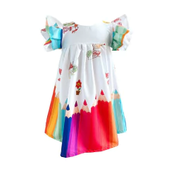 Vestido aquarela pintando o sete abc lápis - loja online