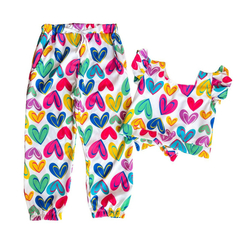 Conjunto infantil corações - loja online