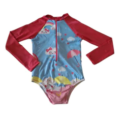 Maiô infantil diversas estampas com UV e zíper na internet