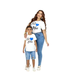 Imagem do Monte Kit blusas mãe e filha(o) valor cada tal mãe tal filho