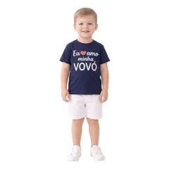 Monte Kit blusa mãe e filha(o) amo a vovó valor unitário - loja online