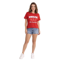 Imagem do Monte Kit blusa mãe e filha(o) mãe do mundo valor unitário