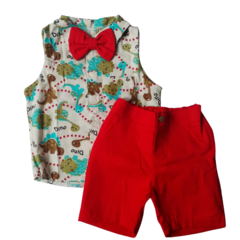 Conjunto Bebê dino sem manga - Kimimo Kids