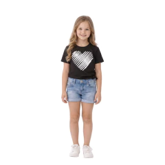 Monte Kit blusa mãe filha(o)valor unitário Coração Fora Peito