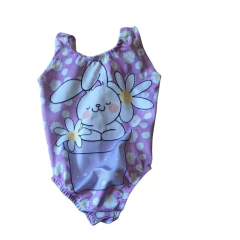 Body/ bodie maiô infantil páscoa coelho lilás