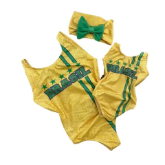 Kit bodie/ body Brasil amarelo - comprar online