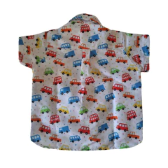 Imagem do Camisa Social temática carrinhos colorido