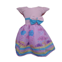 Vestido Temático luxinho benção e amor rosa na internet