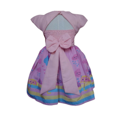 Vestido Temático luxinho benção e amor rosa - Kimimo Kids