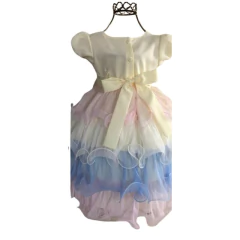Vestido Luxo Infantil color arco iris, circo - Kimimo Kids