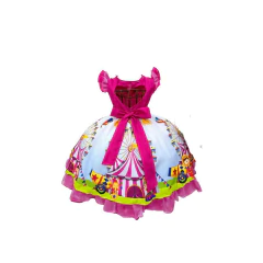 Vestido Luxo Circo Rosa Parque de Diversão - comprar online