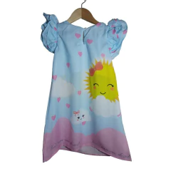 Vestido Trapézio Frufru Raio de Sol na internet
