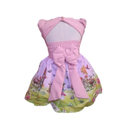 Vestido Temático luxinho Jardim encantado - Kimimo Kids