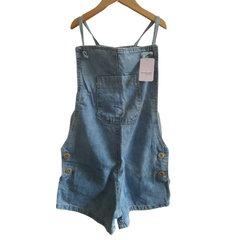Jardineira Jeans Infantil nó - comprar online