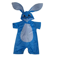 Fantasia Macacão - bebê a 8 anos - Coelho Azul Páscoa - comprar online