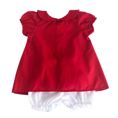 Fantasia Conjunto Vermelho e Branco Menina - Kimimo Kids