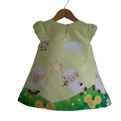 Vestido Trapézio Manga Laço Ovelhinha - comprar online