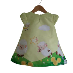 Vestido Trapézio Manga Laço Ovelhinha - loja online