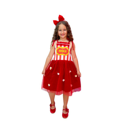 Fantasia Vestido infantil pipoca