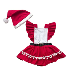 JARDINEIRA ROMPER SAIA MAMÃE NOEL