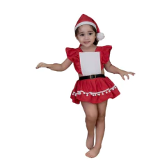 JARDINEIRA ROMPER SAIA MAMÃE NOEL - comprar online