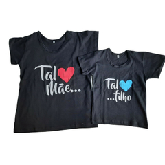 Kit blusas tal mãe tal filho preta