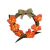 Guirlanda Enfeite de Porta Decoração Palha Orquídea Laranja