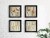 Conjunto 4 Quadros Decorativos Love Live Wish Hope
