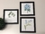 Conjunto Kit 3 Quadros Decorativos Flores Moldura C Vidro