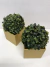 Cachepô Vaso Decorativo Dourado c Planta Artificial Kit c 2 - comprar online