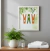 Quadro Decorativo Lavanderia Folhas Área de Serviço Prendedor